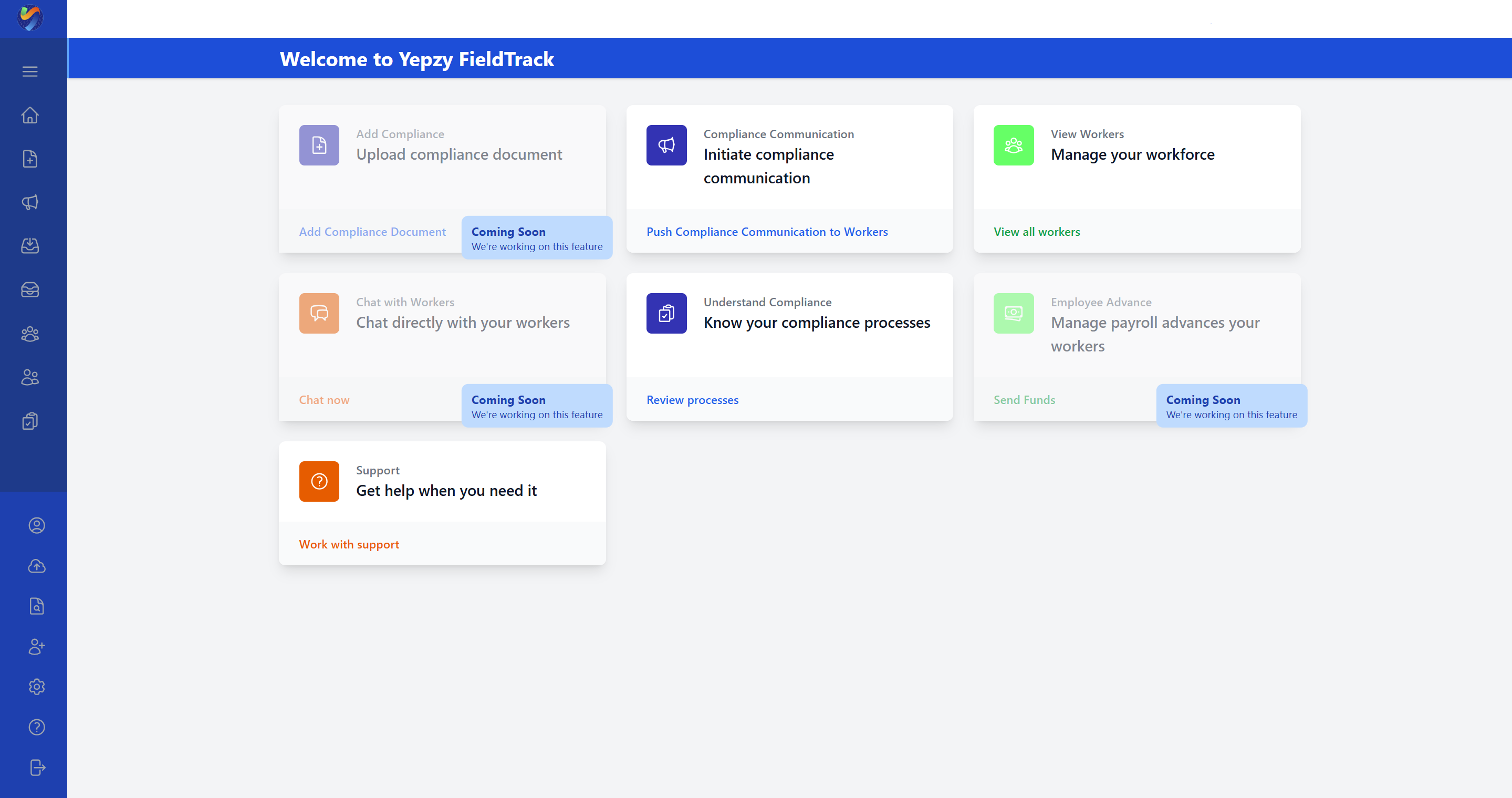 Yepzy Employer Dashboard